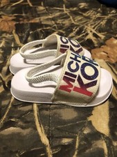 Michael Kors Toddler Size 5 Baby Slides Sandals Slip On Shoes Sparkly