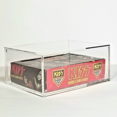 WAX PACK BOX CASE PROTECTOR STORAGE DISPLAY HOLDER CLEAR ACRYLIC PLASTIC  CARDS +
