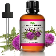 Mayan’s Secret Milk Thistle Seed Oil 100% Pure Cold Pressed Rich in Vitamin E