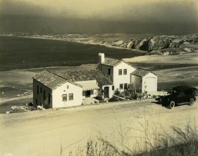USA Kalifornien Palos Verdes Halbinsel Panorama Auto altes Foto 1920er