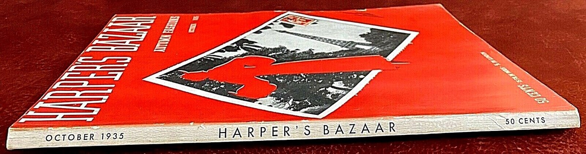 【気質アップ】 Magazine Bazaar Harper's ~ Vionnet Eiffel Erte ~ 1935 Octob 外国語雑誌
