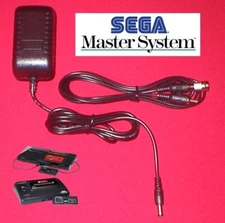 9V AC Adapter + 6Ft AV Cable + RF TV Adapter for Sega Master System I & II NEW