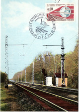 1488+ FDC   CARTE    1er JOUR  CONGRES INTERNATIONAL DES CHEMINOTS   PARIS