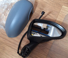 Right Mirror Electric Non Heated Primed Cover Black for VAUXHALL CORSA 2007 ON