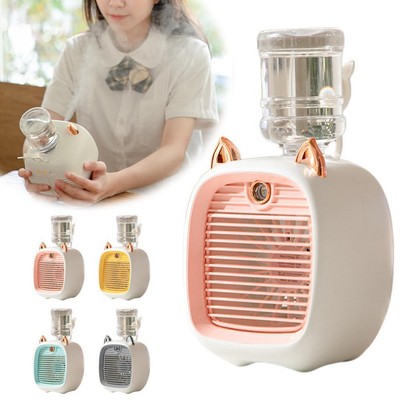Rechargeable Mini Air Cooler Fan with Humidifier Personal