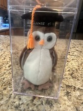 Ty Wise the Owl Beanie Baby Class of 07 1998 Very Rare with Multiple Errors