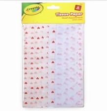 JOBLOT 192 X Packs Of Crayola Heart Tissue Paper Arts And Crafts Wholesale Gift