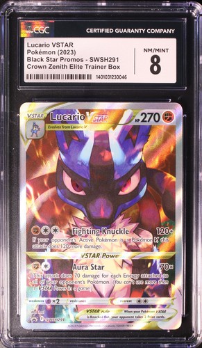 Lucario VSTAR graded CGC 8 for sale on eBay