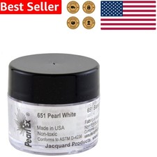 Mica Powder Pigment Pearl Ex 3g Pearl White Iridescent Colorfast Made USA