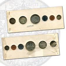 Canada Canadian 1952 King George VI Proof Like Set Unlisted Sealed RARE Rainbow