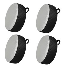 4PCS Car Tire Cover Set, Waterproof Dustproof Auto Spare Tire Storage Bag wit...