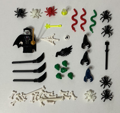 LEGO Halloween Minifigures, Spiders, Bones, Brooms, Dracula ~ You Choose Pieces