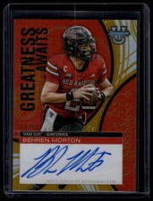 Auto 2025 Bowman U Best #GA-BM Behren Morton Greatness Awaits Auto Gold /50