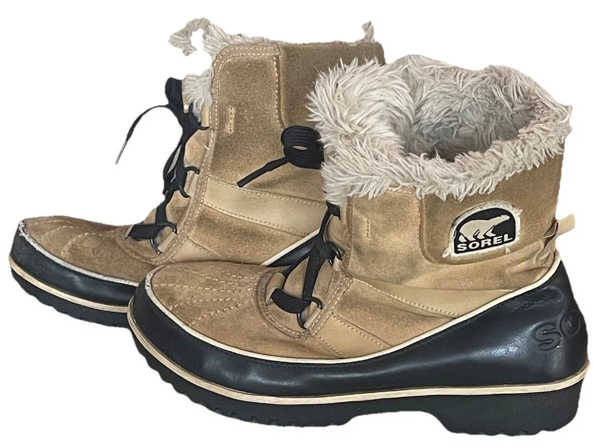 Sorel Women's Winter Boots - Size 10.5 - Tan & Black