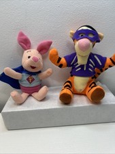 Vintage 1998 Winnie The Pooh Halloween Pooh TIGGER PIGLET Plush 6 Inch Lot