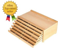 6-Drawer Artist Supply Storage Box - Box, Beechwood