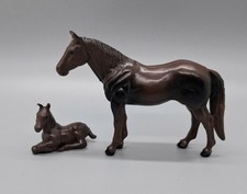 ERTL Farm Country Collectible Animals Quarter Horse Stallion with Foal  Fencing