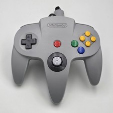 Original Nintendo 64 Gray Controller Authentic OEM NUS-005 - TIGHT JOYSTICK