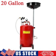 20 Gallon Waste Oil Drain Tank Pneumatic Oil Drainer Oil Extractor And Collector