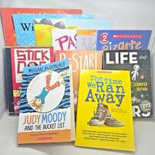Scholastic Book Lot of 11 Children's Kids Reading Chapter Books Mixed Set
