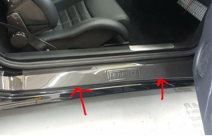 Ferrari F430 Spider Front Door plate
