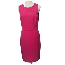 J. Crew Women’s Dress Size 6 Pink Sleeveless Suiting Sheath Office Preppy  Chic