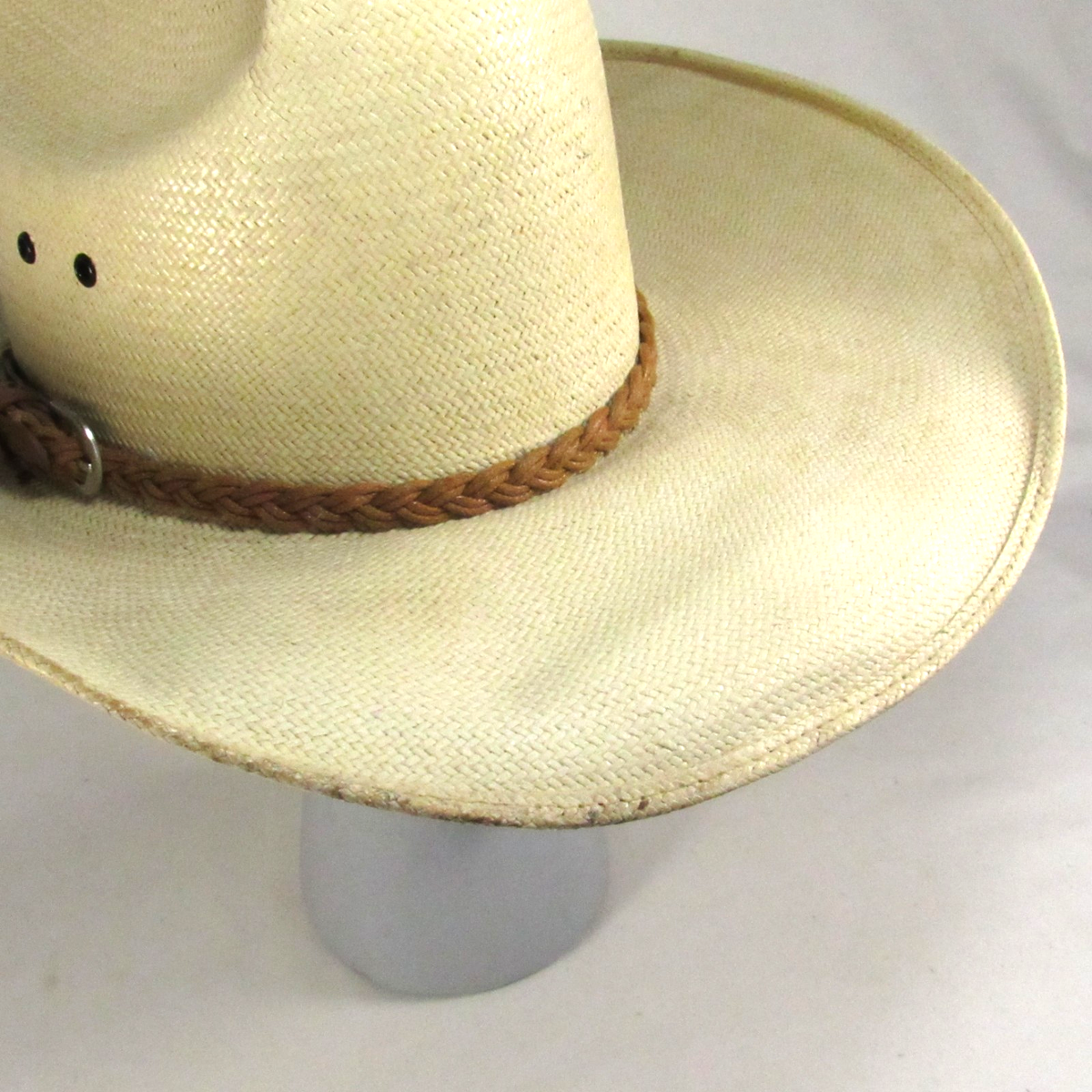 Genuine Shantung Straw Cowboy Hat Made In Mexico 6-5/8  display picture 2