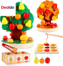 Montessori Toys for 3 4 5 6 Year Old - Wooden Sensory Toy for Toddlers - Shape S