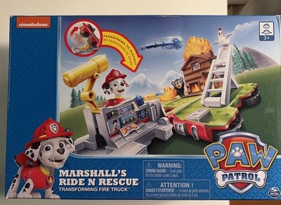 Paw Patrol Marshall's Ride 'n' Rescue Transforming 2-in-1 Playset and Fire Truck