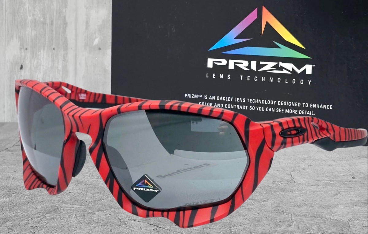 Oakley PLAZMA red tiger PRIZM black OO9019-12 sunglasses NEW