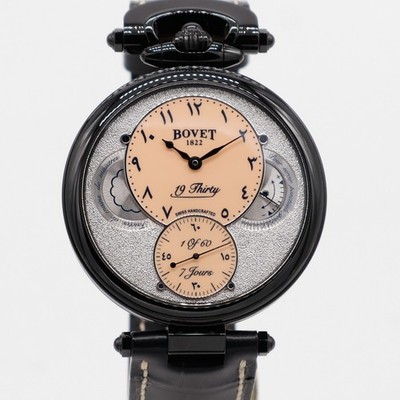 Bovet 19thirty Black PVD Salmon 42mm Hindi Numerals Limited 7 Days Manual Wind
