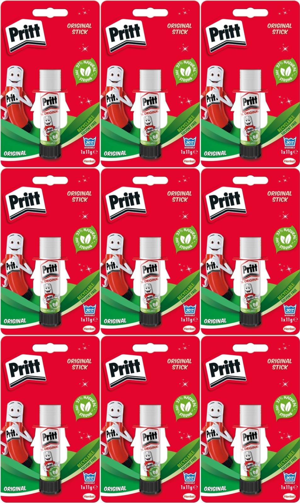 4 X Pritt Stick Glue Stick 11g Washable Non-Toxic for Office-School Home - Image 15