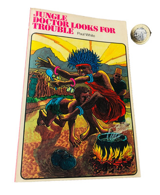 Book Jungle Doctor Looks For Trouble Paul White Vintage ra