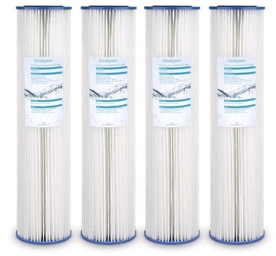 4 Pack Geekpure Whole House PP Sediment Water Filter 5 Mic 4.5 x 20  
