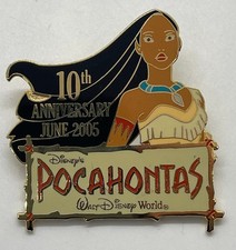 Prendedor Pocahontas 2005 décimo aniversario prueba de artista raro edición limitada 1500