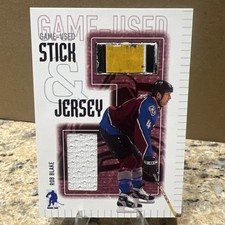 2003-04 ITG BAP Memorabilia Rob Blake Game-Used STICK/JERSEY Colorado Avalanche