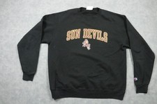 Arizona State Sun Devils Sweatshirt Mens Large Black NCAA Football Champion Logo