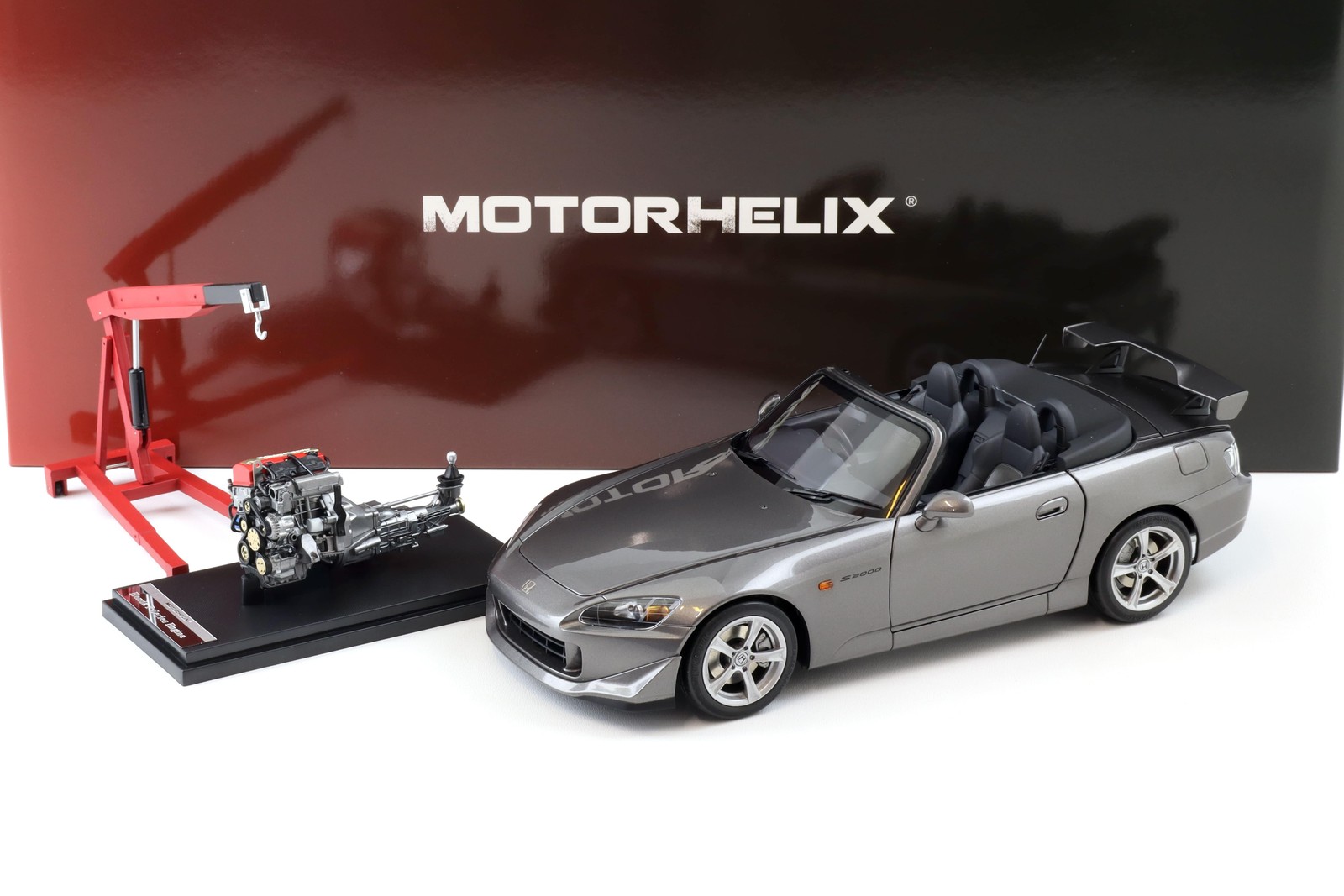 1:18 Motorhelix Honda S2000 (AP2) Type S Moon Rock Metallic + Engine M85111