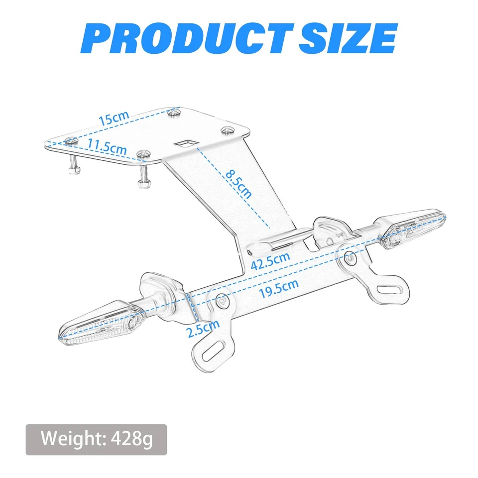 Eliminador de guardabarros LED R3 MT03 señal de giro para YAMAHA YZF R25 MT-03/25 cola ordenada Foto 4 de 4