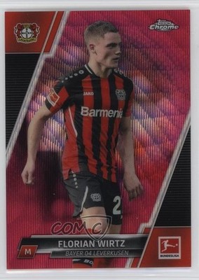2021 Topps Chrome Bundesliga Magenta Wave Refractor /399 Florian Wirtz #69 04ae