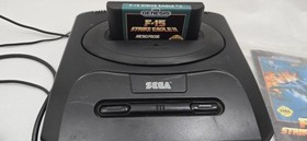 Sega Genesis Version 2 System Console with F15 Strike Eagle Game