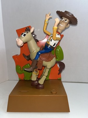 Vtg Thinkway Toys Disney's Pixar Toy Story 2 Woody & Bullseye Talkin' Coin Bank
