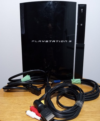 Sony PlayStation 3 PS3 Fat Console CECHG01 Tested Working OEM w/ Cords