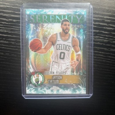 2025-26 Topps Chrome Serenity Teal Refractor 058/299 Jayson Tatum #SY-7 11ng
