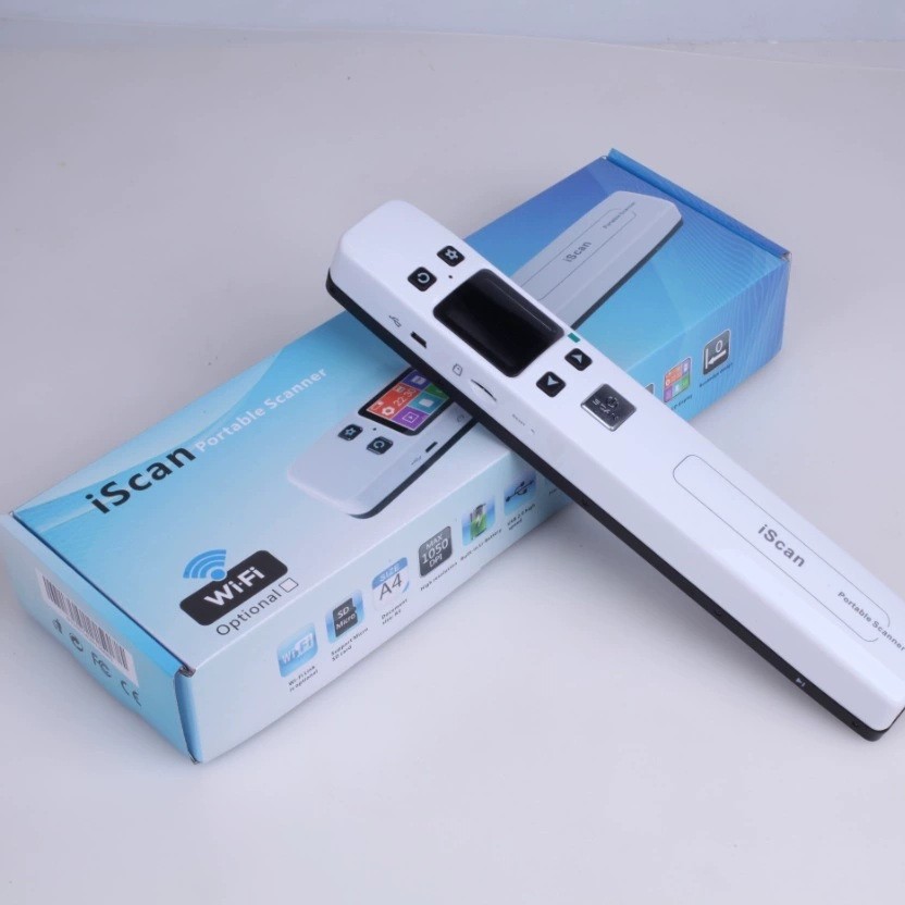 iScan ハンディスキャナー 300/600/1050 DPI iScan Handheld Portable Scanner 1050 DPI WiFi A4 Document Scanner