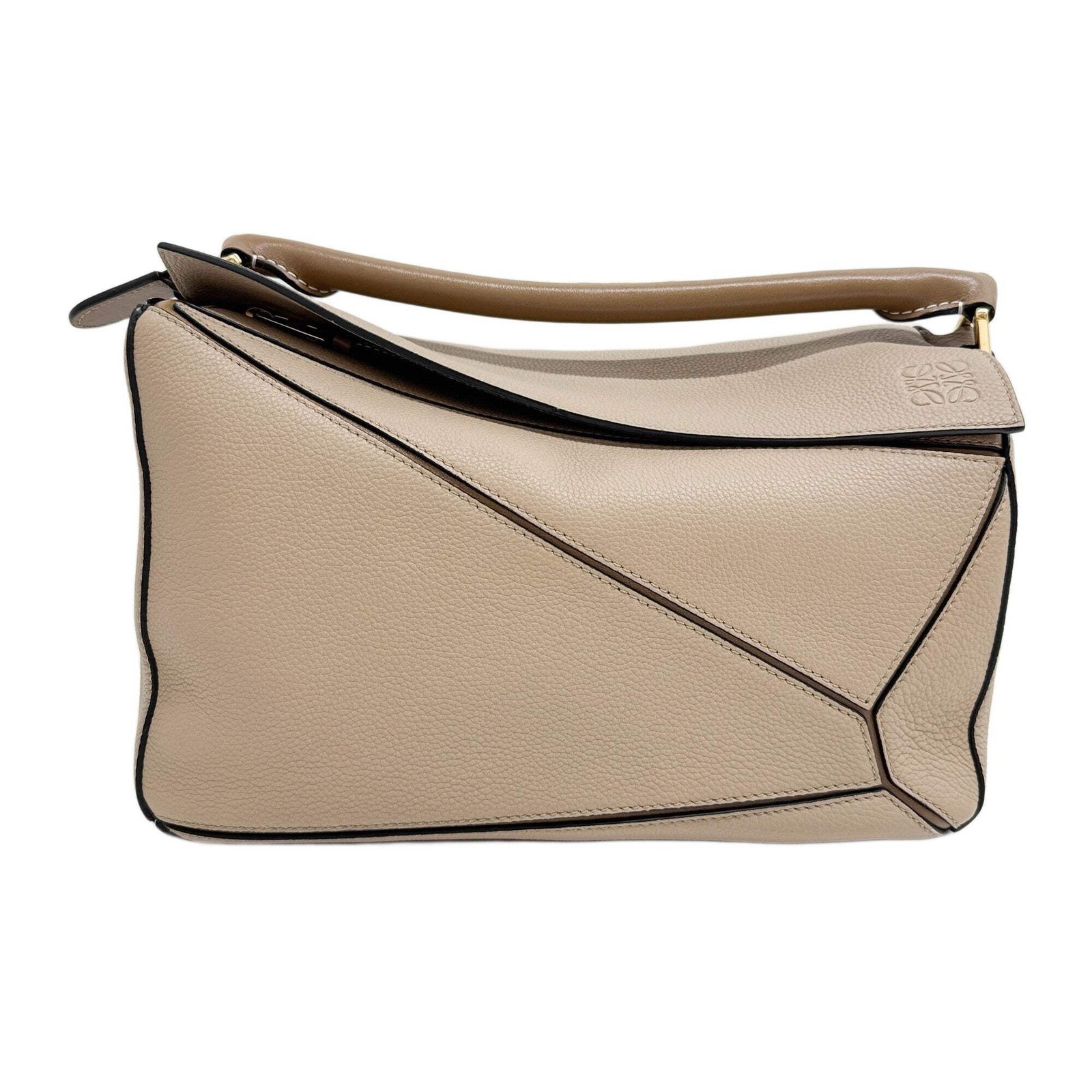 LOEWE Puzzle Brown Leather Hand Bag