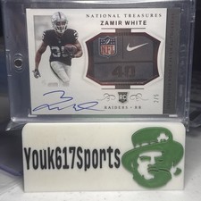 2022 National Treasures Crossover RC Patch Auto Zamir White /5 Laundry Tag