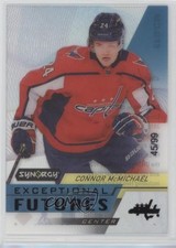 2020-21 Upper Deck Synergy Exceptional Futures Black 45/99 Connor McMichael 4wd
