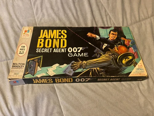 VINTAGE 1964 Milton Bradley #4527 JAMES BOND SECRET AGENT 007 GAME Connery