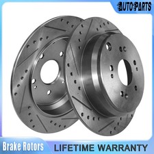 2pcs Rear Drilled Rotors for Honda CR-V 2005 2006-2016 Acura RDX 2007-2017 2018